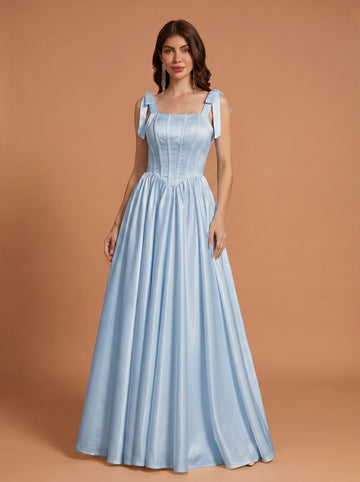 Tight corset design satin ball gown