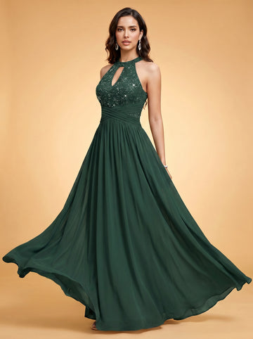 Off-shoulder hollow out wedding guest dress