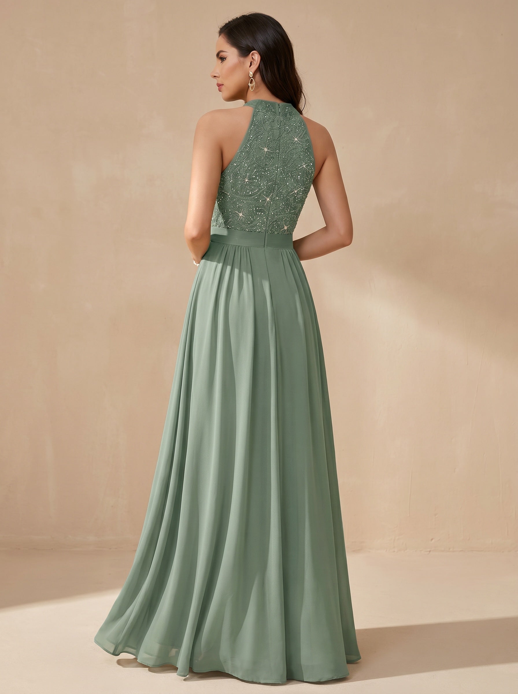 Off-shoulder hollow out wedding guest dress