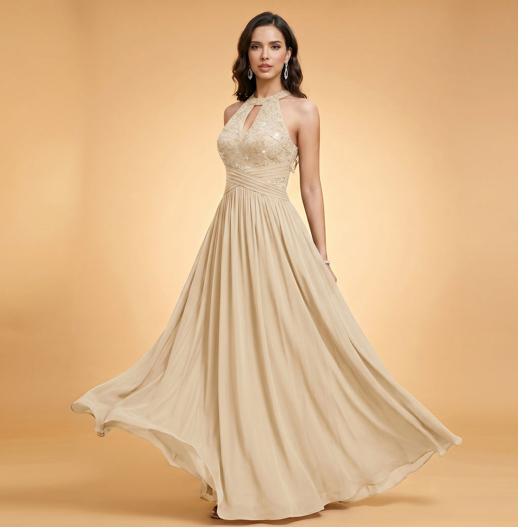 Off-shoulder hollow out wedding guest dress