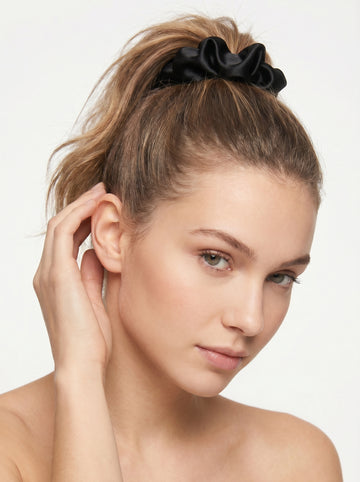 100% mulberry silk hair care classic scrunchie