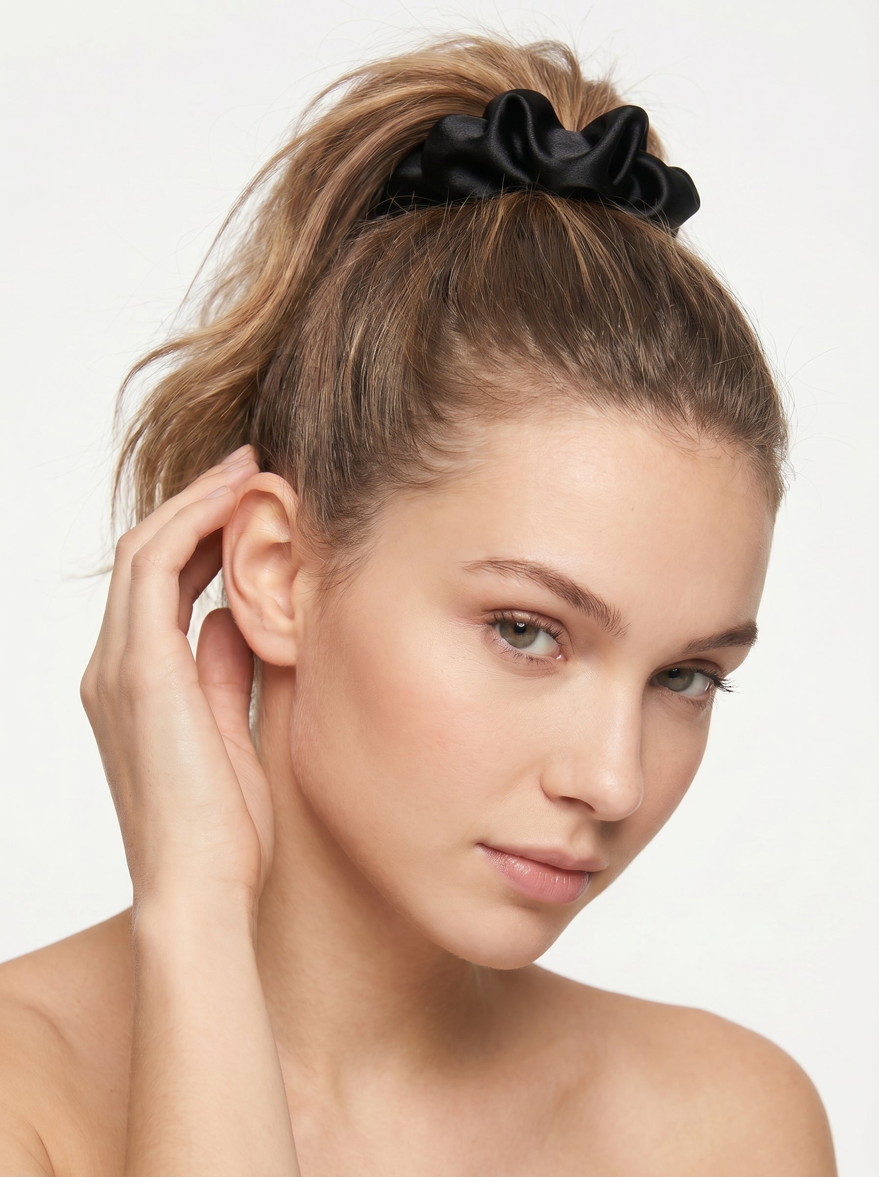 100% mulberry silk hair care classic scrunchie