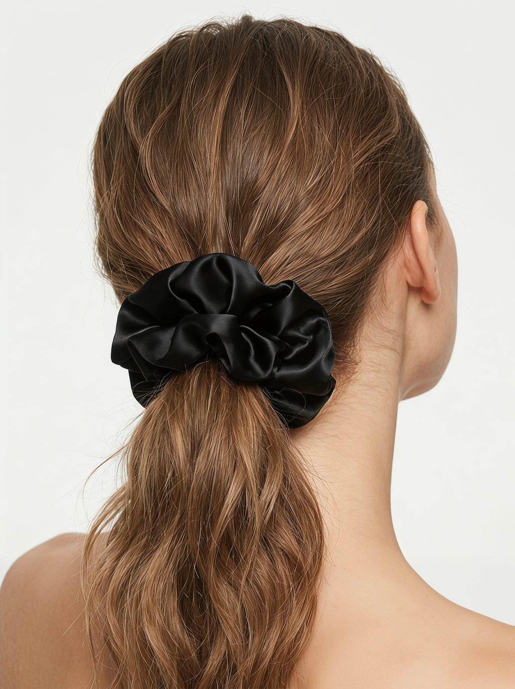 100% mulberry silk hair care classic scrunchie