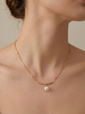 water droplet natural pearl necklace, wedding jewelry for bride/bridesmaid