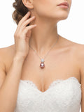 Natural purple pearl necklace,wedding jewelry