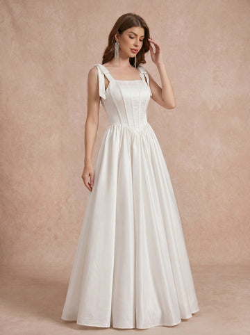 Tight corset design satin ball gown
